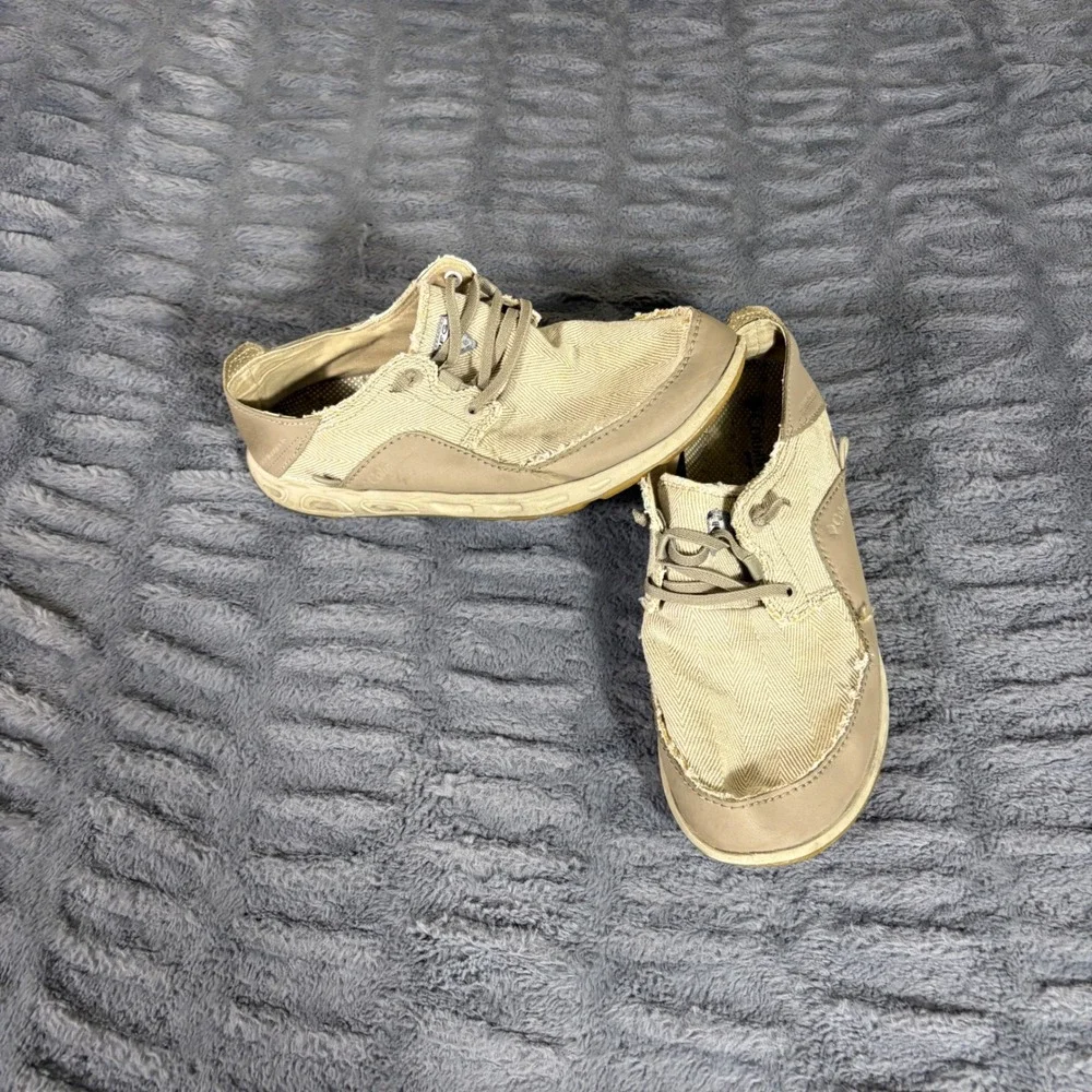 Columbia PFG Bahama Vent Loco II Mens 11 Tan Canvas Boat Shoes BM2724-265